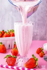 Strawberry milkshake